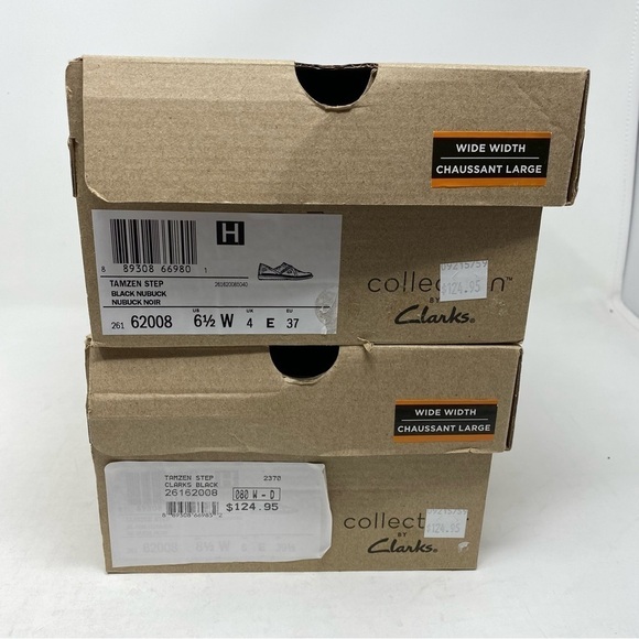 Clarks Tamzen Step Black Nubuck slip on shoes WIDE - Picture 7 of 7